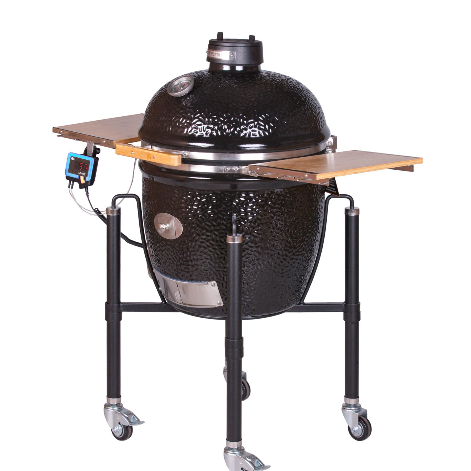 Monolith Monolith CLASSIC BBQ GURU PRO-serie 2.0 BLACK, inclusief onderstel & zijtafels