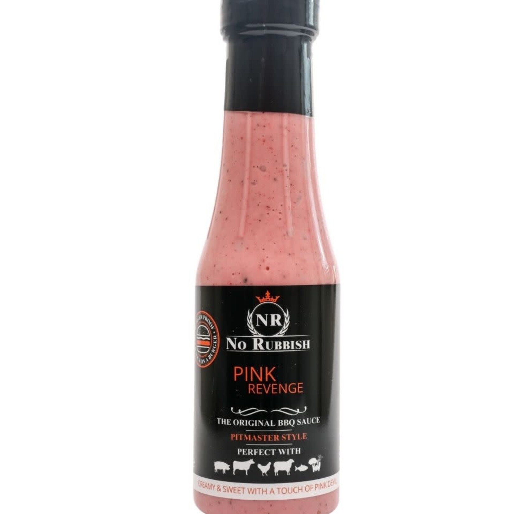 No Rubbish No Rubbish Pink Revenge BBQ sauce