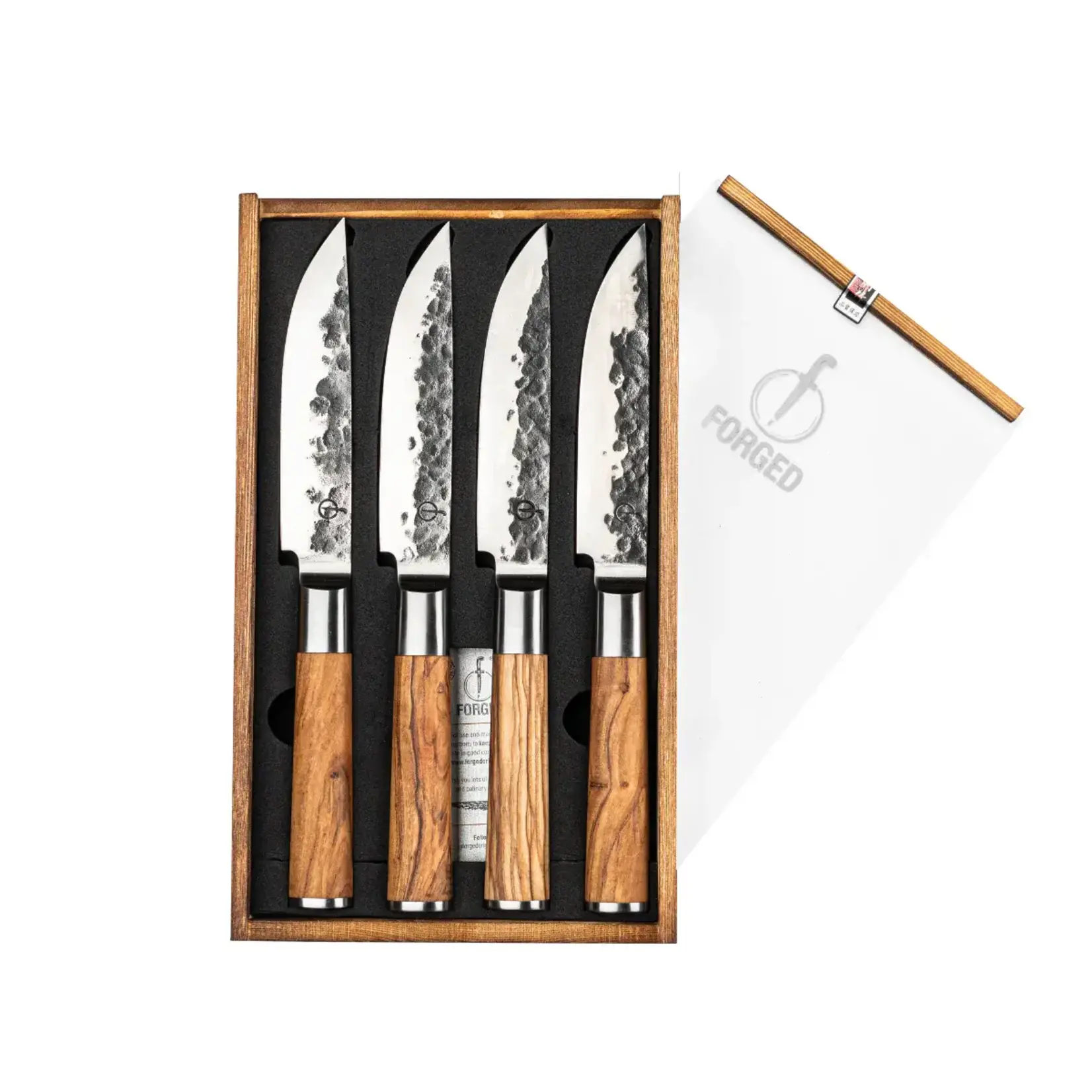 Boska Forged Steakmessen Olive  Set van 4 - XXL