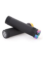 Gusset Gusset S2 Lock-On Grips, Extra Soft Compound, Black/Oil Slick