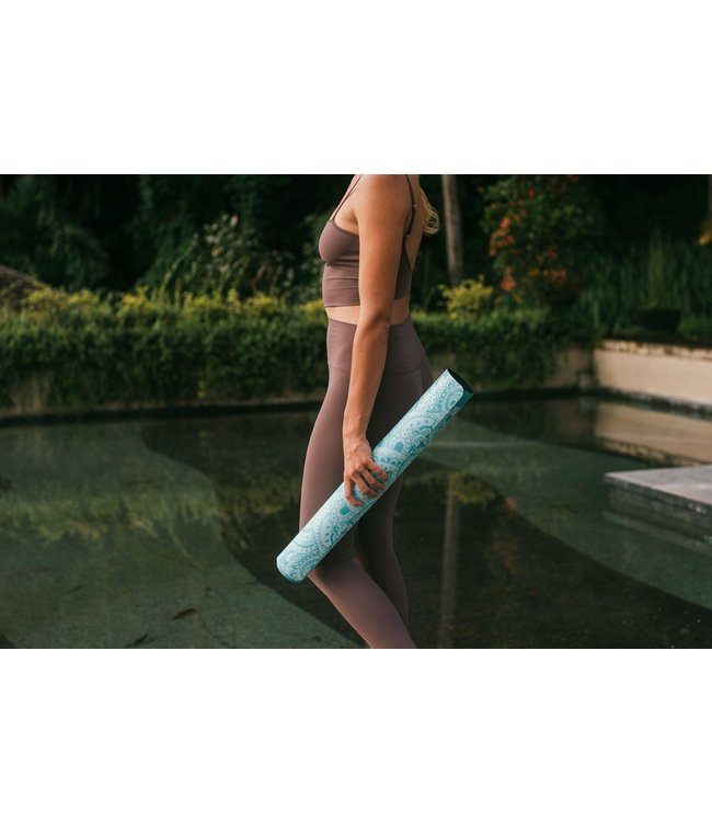 Travel Yogamatte 1,5 mm Mandala Turquoise - Yoga Design Lab