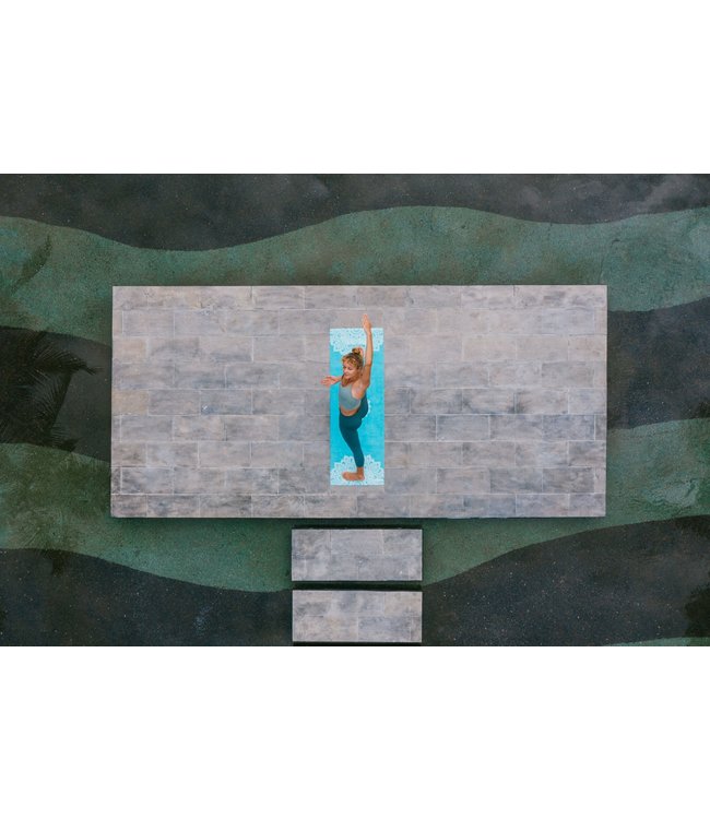 Travel Yogamatte 1,5 mm Mandala Turquoise - Yoga Design Lab
