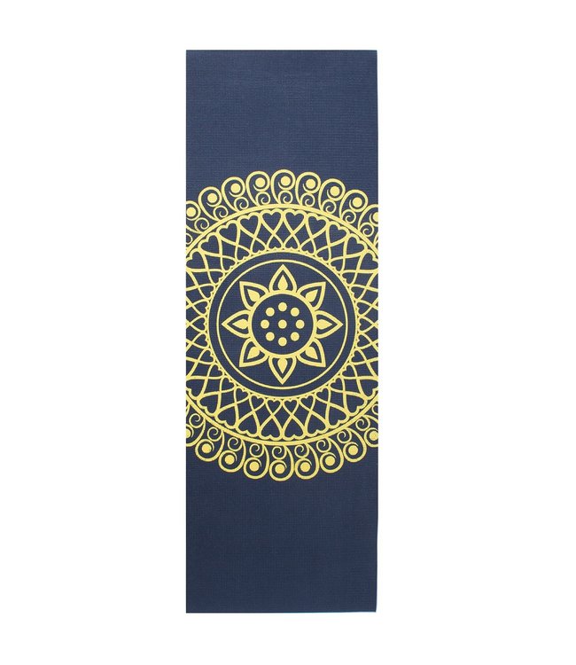 Yogamatte sticky extra dick Mandala Indigo - Lotus