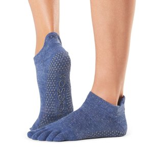 Toesox Yoga/Pilates Zehensocken extra Grip Navy