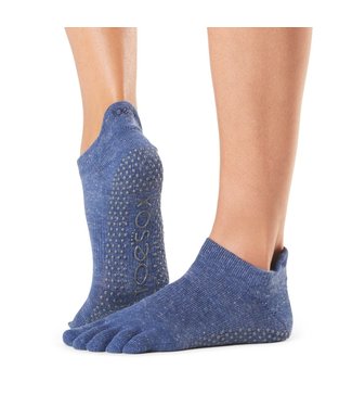 Toesox Yoga/Pilates Zehensocken extra Grip Navy