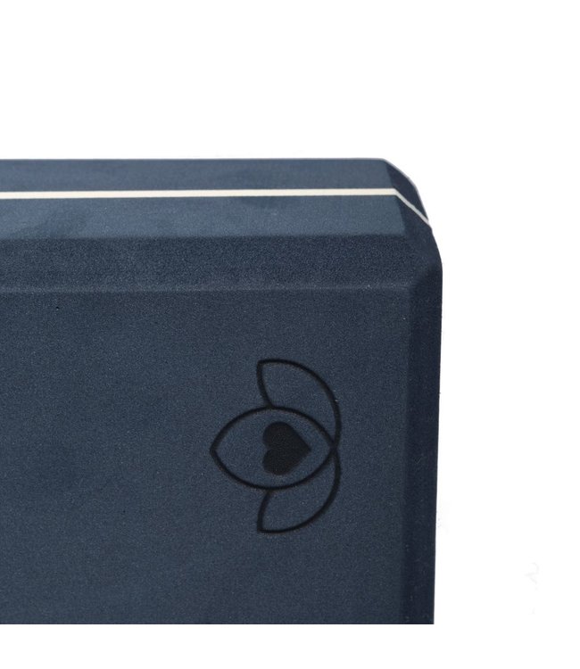 Yoga Block high Density Indigo - Lotus - Superyoga