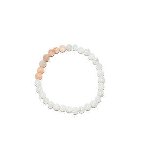 Pure Mischung Regenbogen und Rosa Mondstein Armband - Pure