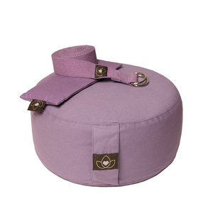 Lotus Set Meditationskissen, Augenkissen und Gurt Lavendel - Lotus