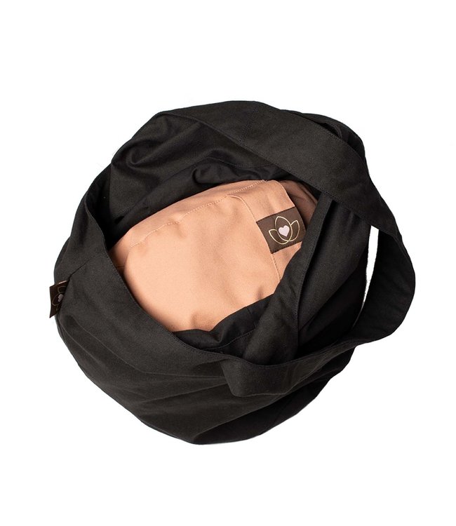 Meditationskissen Tasche Schwarz - Lotus