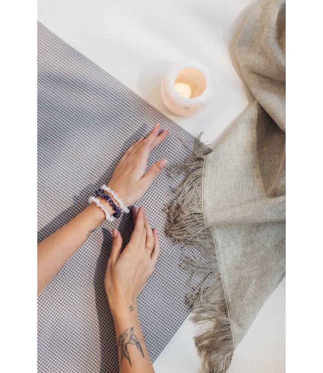 Bergkristall gespalten Armband - Pure