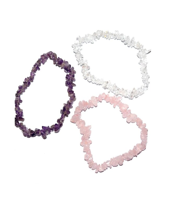 Bergkristall gespalten Armband - Pure