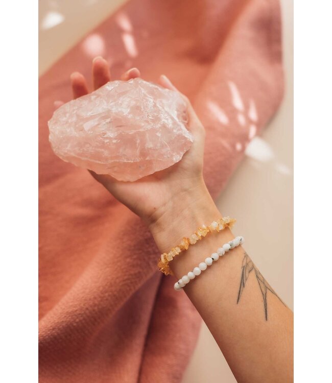 Citrin gespalten Armband - Pure