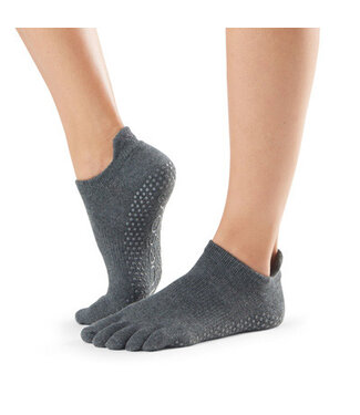 Toesox Yoga/Pilates Zehensocken extra Grip Charcoal