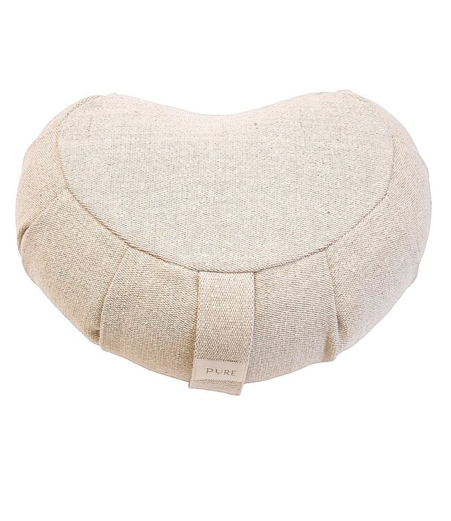 Meditationskissen öko Jute natürliche Farbe Halbmond - Pure