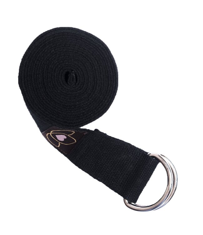 Yogagurt extra lang Schwarz - Lotus