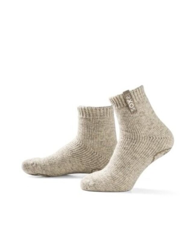 Yoga Socken Unisex rutschfest warm Sand Knöchelhöhe - SOXS