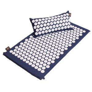 Lotus Set Akupressurmatte und Akupressurkissen Indigo - Lotus