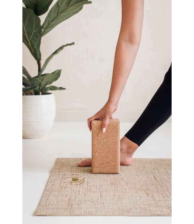 Yoga Block öko Naturkork - Lotus