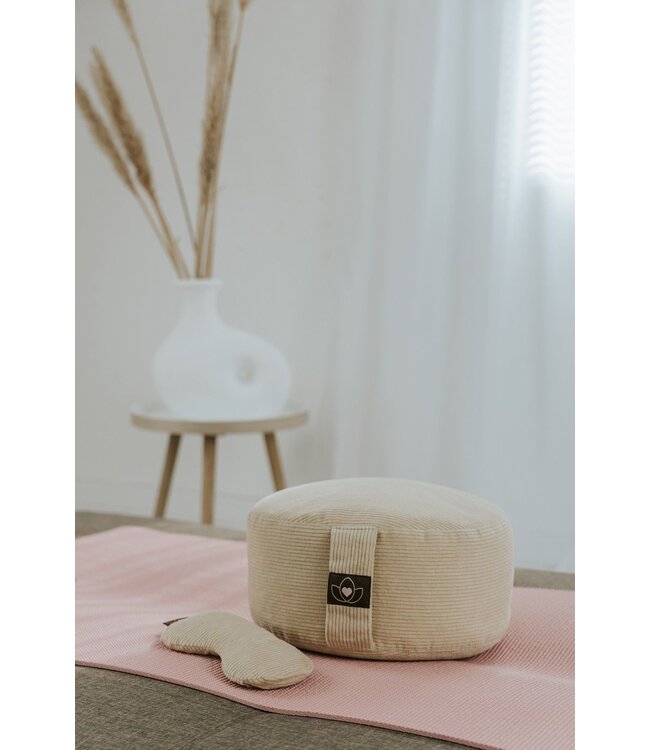 Augenkissen Ripp Lavendel geformt Sand öko - Lotus