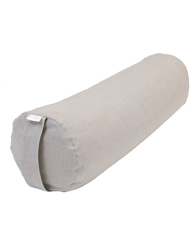 Bolster natürliches Leinen rund - Pure