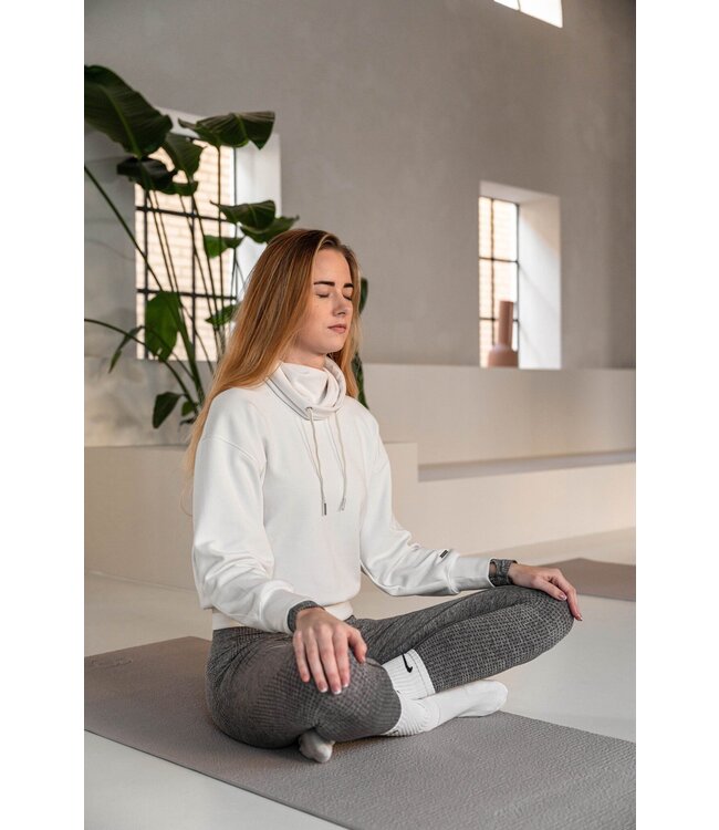 Yogamatte sticky extra lang Taupe 200 cm - Lotus