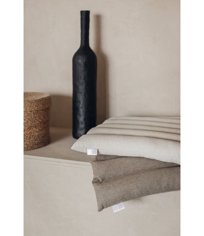Meditationsmatte natürliches Leinen - Pure