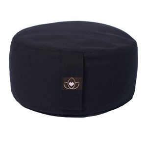 Lotus Meditationskissen öko Schwarz rund - Lotus