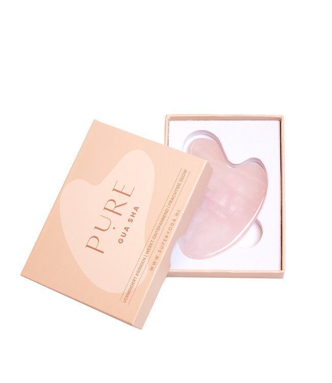 Gua sha Rosenquarz - Pure
