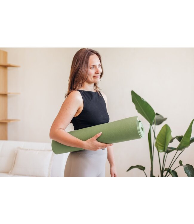 Yogamatte Studio olivgrün extra lang - Lotus