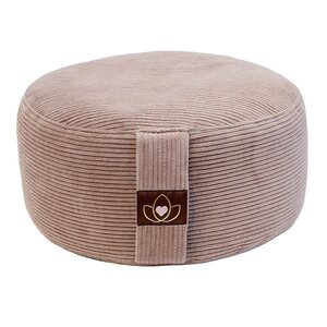 Lotus Meditationskissen öko Ripp taupe rund - Lotus