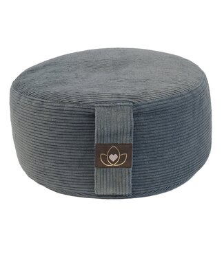Lotus Meditationskissen öko Ripp Anthrazit rund - Lotus