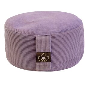 Lotus Meditationskissen öko Ripp Lavendel rund - Lotus