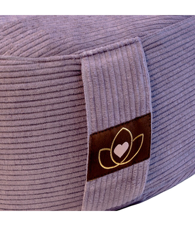 Meditationskissen öko Ripp Lavendel rund - Lotus