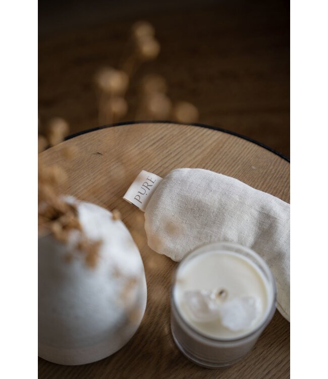 Augenkissen Leinen Lavendel geformt natürliche Farbe öko - Pure