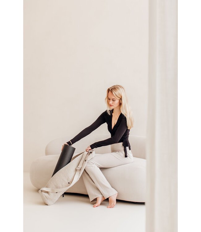 Yogamatte Studio Schwarz extra lang - Lotus
