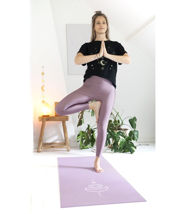 Yogamatte sticky extra dick Balance Lavendellila - Lotus