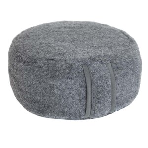 Lotus Meditationskissen Anthrazit Merino Wolle - Lotus