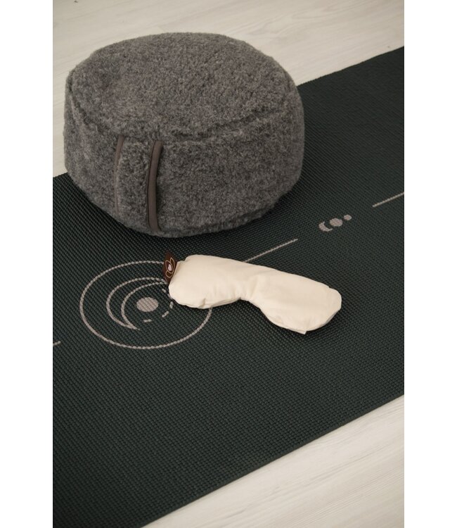 Meditationskissen Anthrazit Merino Wolle - Lotus