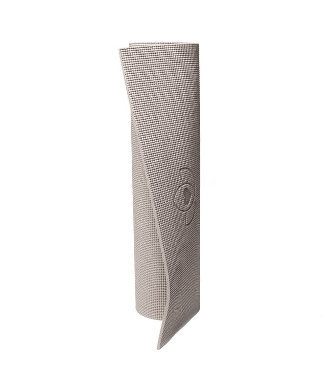 Grip Set: Yogamatte Taupe und Handtuch Sand