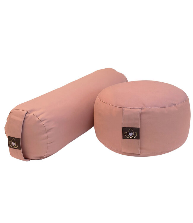 Set Bolster und Meditationskissen - Nude
