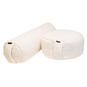 Lotus Set Bolster und Meditationskissen - Teddy