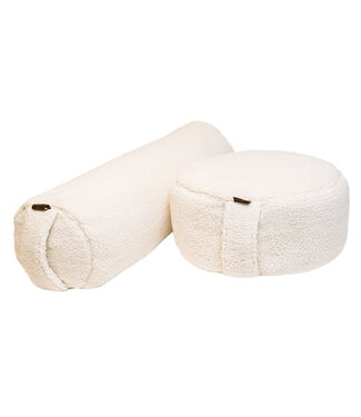 Lotus Set Bolster und Meditationskissen - Teddy