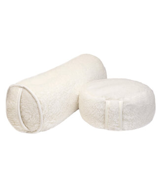 Lotus Set Bolster und Meditationskissen - Merinowolle