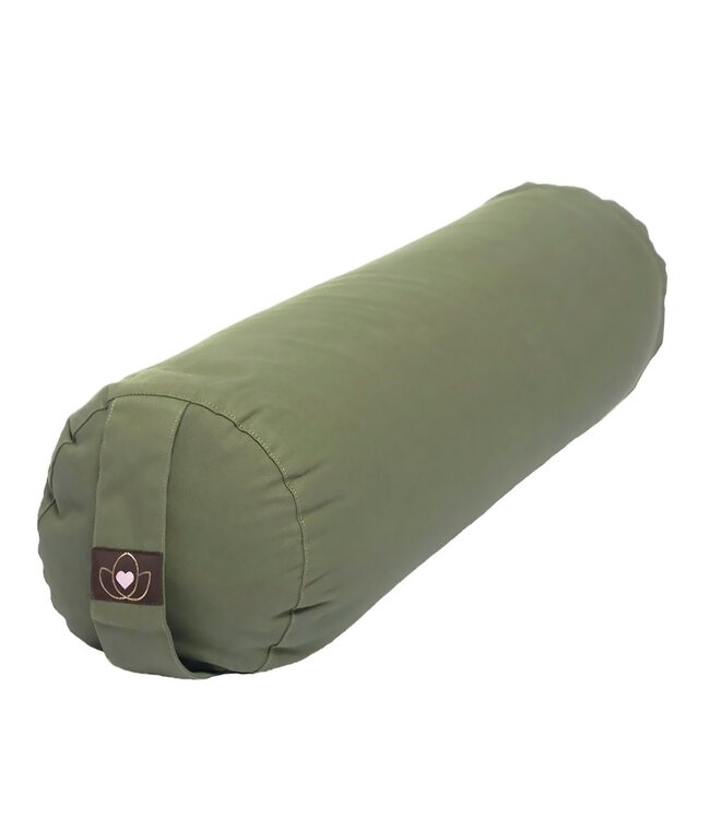 Bolster öko Olivgrün rund - Lotus