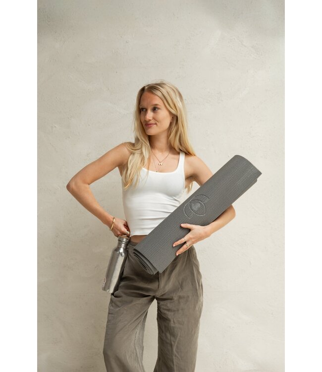 Yogamatte sticky extra dick grau - Lotus