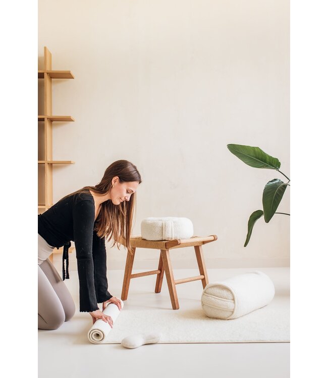 Yogamatte Merino Wolle extra lang & breit - Lotus