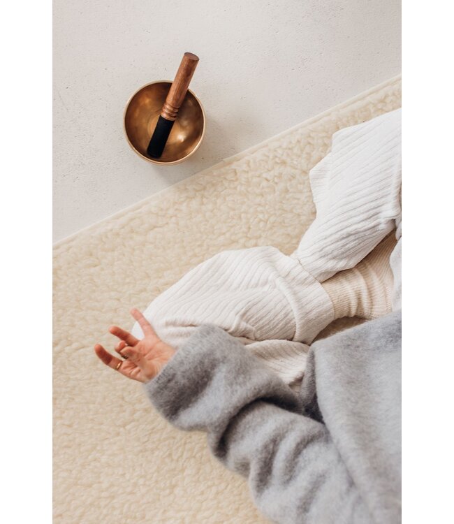 Yogamatte Merino Wolle extra lang & breit - Lotus