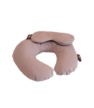 Lotus Set Nackenkissen und Augenkissen Taupe - Lotus