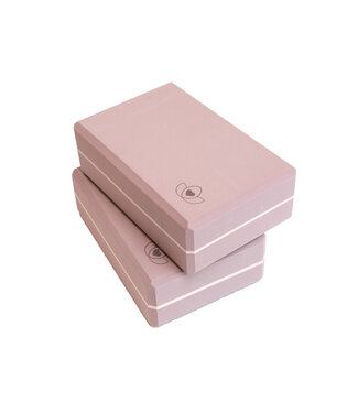 Lotus Yoga Block high Density  Lavendellila – Lotus – 2 Stück