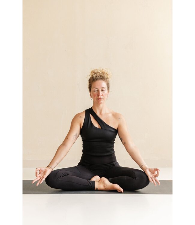Yogamatte Studio Grau extra breit - Lotus